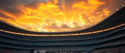 Mid-30s muscular midfielder, waist-up, intense gaze, blue and red training shirt split vertically, smooth polyester...