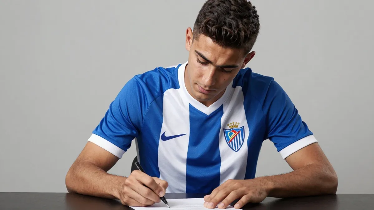 Málaga CF are finalising a loan move for 20-year-old Moroccan left-back Adam Aznou from Everton to address a key...